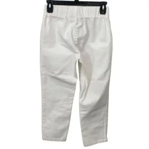 Soft Surroundings Soft Surroundings Women's Metro Denim Capri Pull-On Jeans White Denim XS Petite