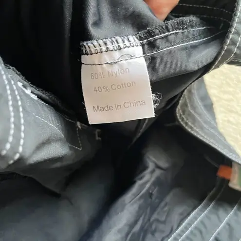 LUCY BLACK WIDE LEG PANTS CROP CAPRI WOMENS SIZE S ATHLETIC RUNNING TIE WAIST