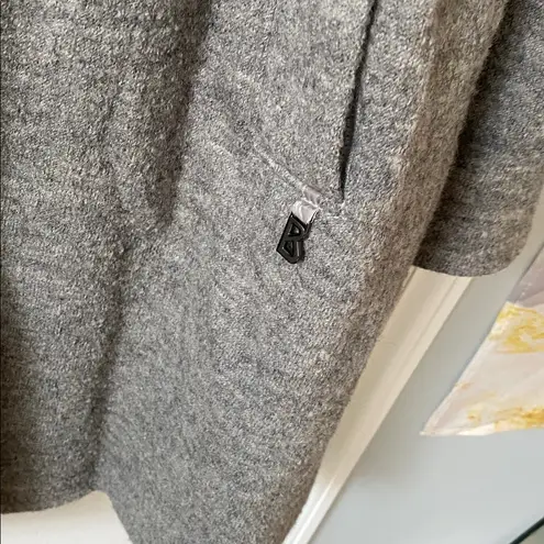 Wool Bogner Gray Hooded Coat Size 6