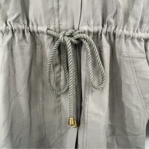 Heartloom NEW Jacket Green Coat Zipper Cinch Anorak Hood Lightweight Large NWOT