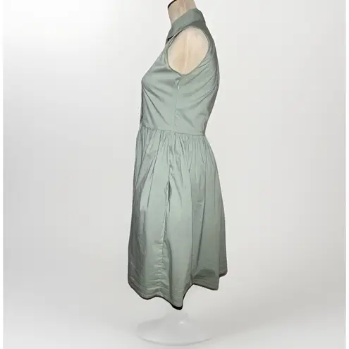 The Shirt Rochelle Behrens XS Mint Green Sleeveless Dress Pockets Fit & Flare