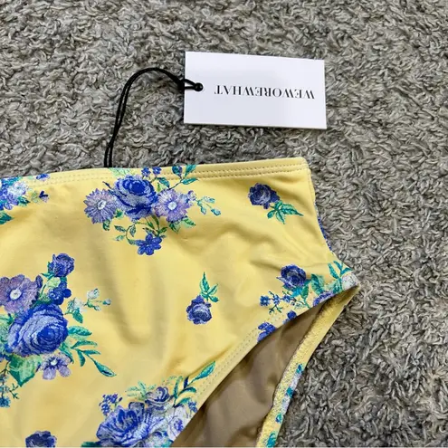 We Wore What NEW Golden Hour Floral High Rise Bikini Bottom SMALL
