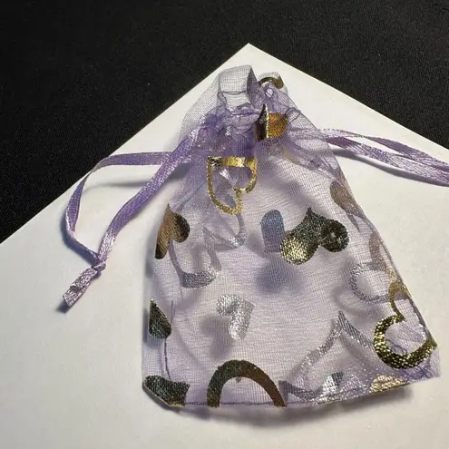 NWOT Gold Tone Clear Rhinestone Heart Tennis Bracelet Adjustable 6 3/4