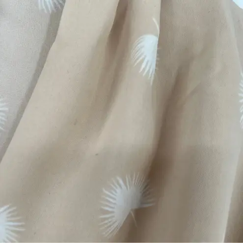 Alfani Woman's Beige Leaf Toss Top Size Petite Medium NWT