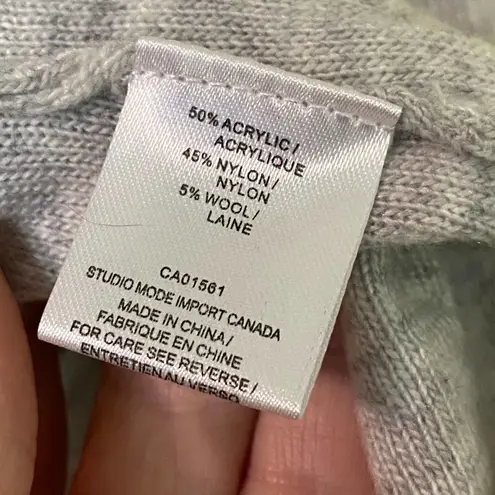 Robert Kitchen Wool Blend Sleeveless Gray Sweater Size Medium Gray