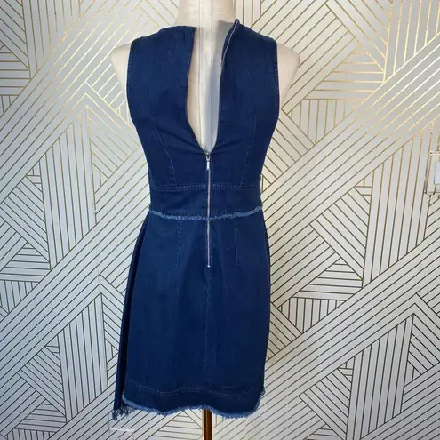 N/Nicholas Denim Flare Side Sleeveless Dress Blue Size 2