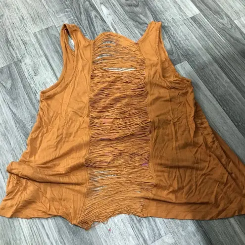 Decree Rustic Orange Tank Top; size Medium Women’s