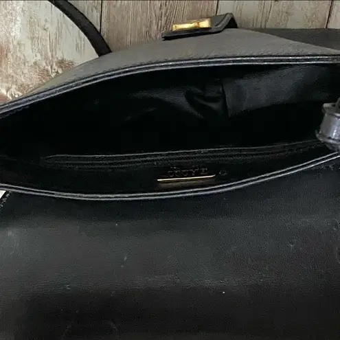 Vintage BALLY Black Leather Crossbody Bag