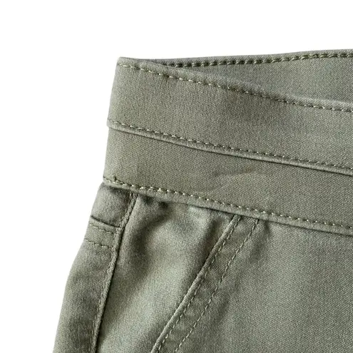 Soho New York & Co Jeans olive green high waist cropped pull on stretch legging