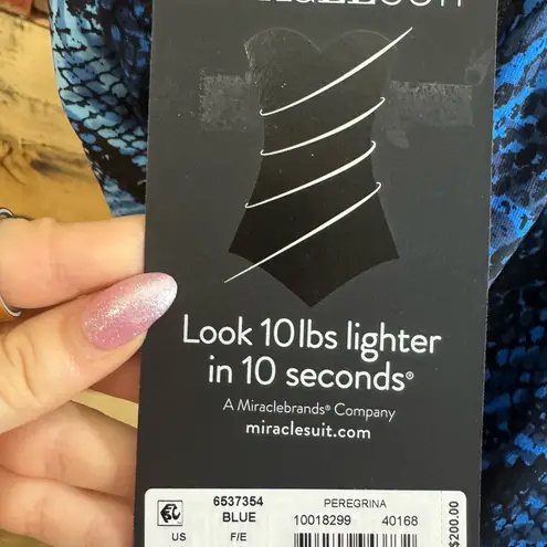 MiracleSuit NWT Miracle Suit ‘Peregrina’ ‘Boa Blues’ Blue Printed One-Piece Swimsuit
