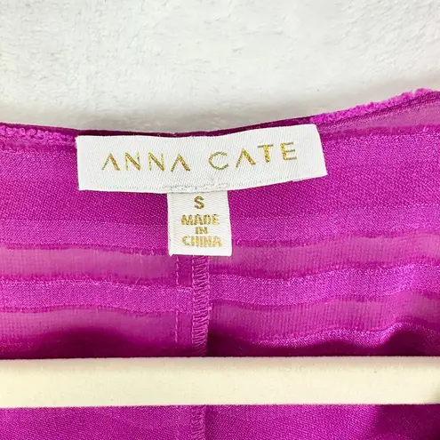 Anna Cate Batwing Top Size Small Fuschia Pink V