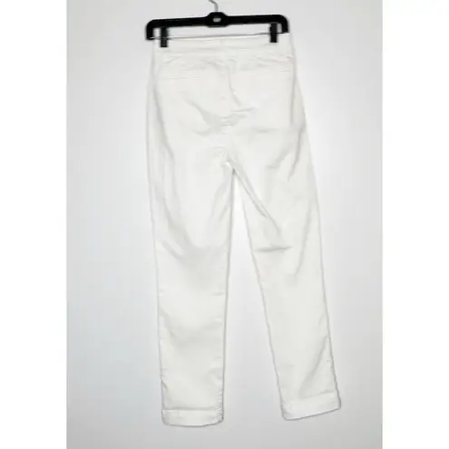 Caslon NWOT Nordstrom Trouser Pants Mid Rise Straight Leg Women's White Size 00