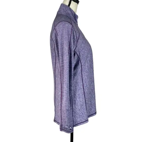 Antigua Colorado Rockies Baseball Medium Pullover Jacket 1/2 Zip Heather Stretch Womens