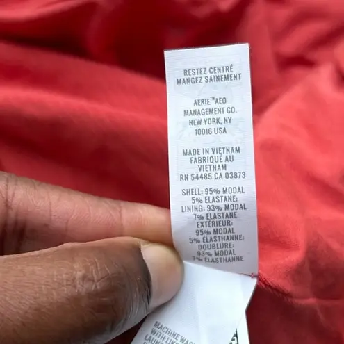 Aerie Offline by  Orange Back Cutout Cropped Tee Size XS