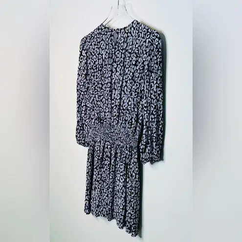 Rails Inez Batik Cheetah Black Grey Mini Dress Size S