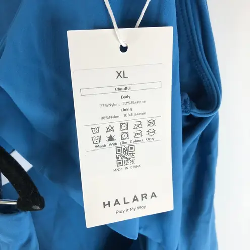 Halara Everyday Cloudful Double Straps Twisted 2-Piece Dress-Flipped Blue XL