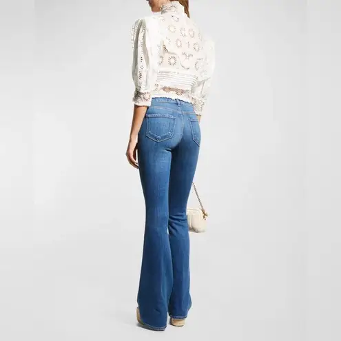 L'Agence L’AGENCE Bell High Rise Flare Jeans High Waist Slim Fit Medium Wash Size 31