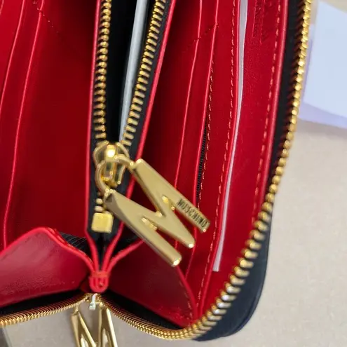 Moschino Couture Red Zip Around Large Wristlet Wallet - NWT