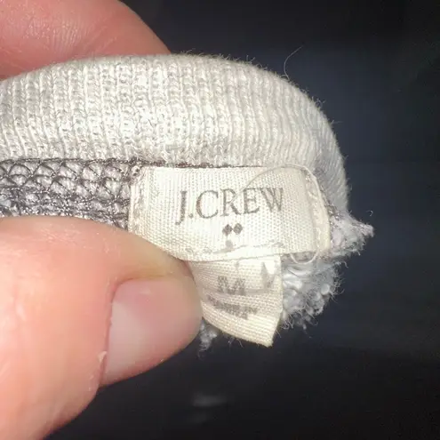 J Crew terry cloth gray cropped minimalist M sweatshirt Blue Size M