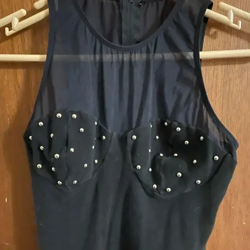 80s mad max silver stud bodysuit Black Size XS