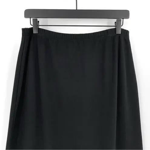 HANNA ANDERSSON Knit Maxi Skirt Black L Size L