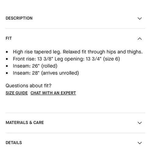 Everlane  Utility In Buttersoft 100% Tencel Barrel Leg Tapered Pants Size 6