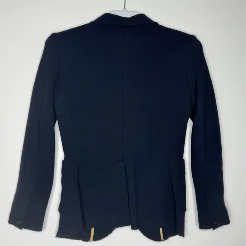 Rag and Bone  Bromley Navy Structured Blazer Jacket Womens Small Designer - Image 6