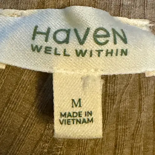 Haven Well Within Ribbed Knitwear in Brown Tan Size undefined