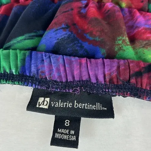 Valerie Bertinelli  Multicolored High-Low Halter Dress Women’s Size 8