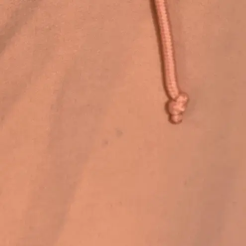 Adidas  Women's Pullover Hoodie Sweatshirt Cropped 100% Cotton Pink White Small