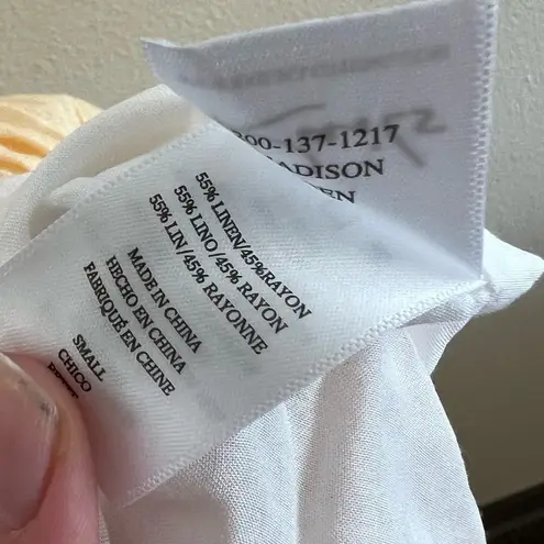 Rails Linen Floral Ruffle Madison Flounce Wrap Dress in Eden