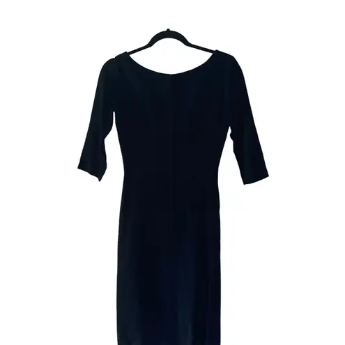 VTG 50s Mr T Frank Tisch Holiday Frocks black orange wiggle dress pin up mad men