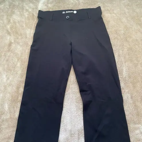 Betabrand Black Mid Rise Women’s Yoga Dress Straight Leg Pants