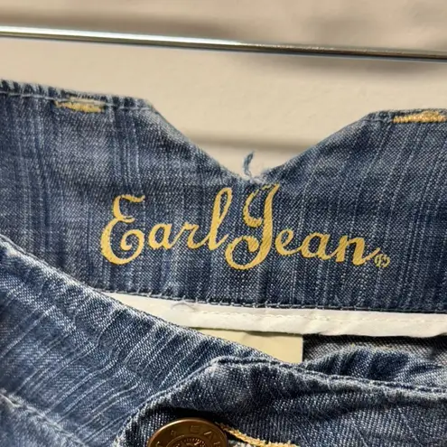 Earl Jeans Blue Flare Wide Leg Jeans Pockets Dressy Jeans size 32 workwear