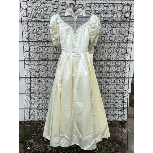 Jessica McClintock 80s  Wedding Dress Cinderella Cottagecore Victorian Style NWT