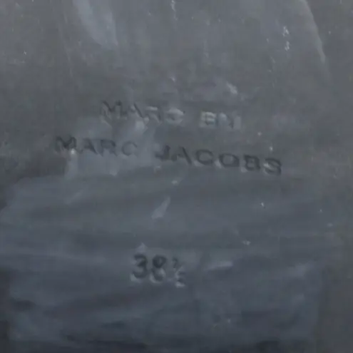 Marc by Marc Jacobs Black Leather Heeled Engineer Style Boots Size 38.5 EU