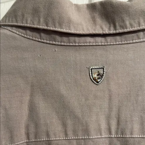 Kuhl Kiley Long Sleeve Shirt Dress in Birch/Jasper