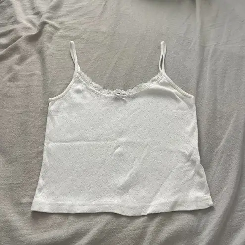 Brandy Melville skylar heart white tank