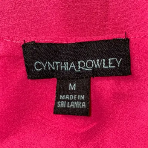 Cynthia Rowley  Womens Medium M Pink Polyester Sleeveless Swing Tank Top