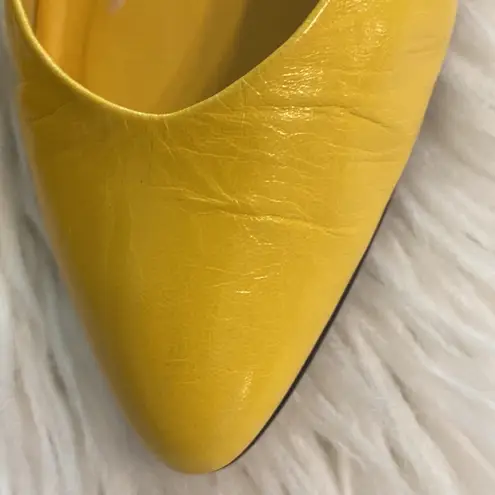 MILA Women's Yellow Flats size 7.5M leather flats color yellow