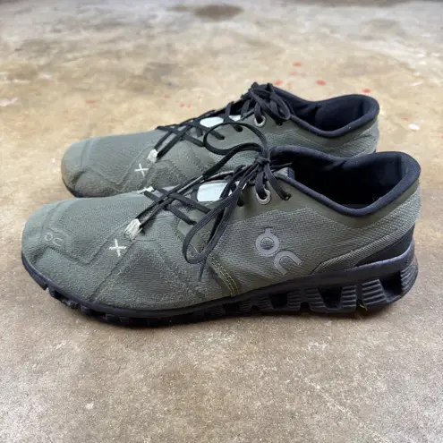 On Running Cloud X 3 Women's 9 (Men's 8) Military Green Black Running Shoes - Image 4