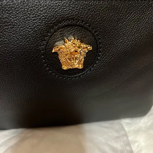 Versace  La Medusa Medium Bag Black+Gold