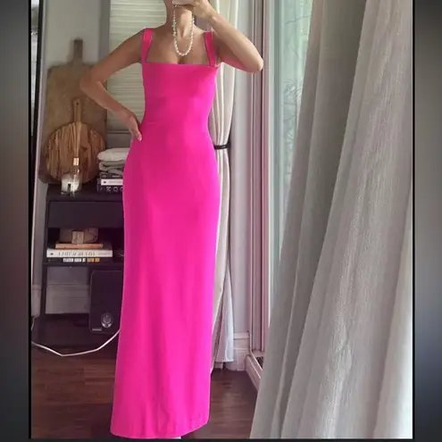 Solace London Joni Maxi Dress in Magenta