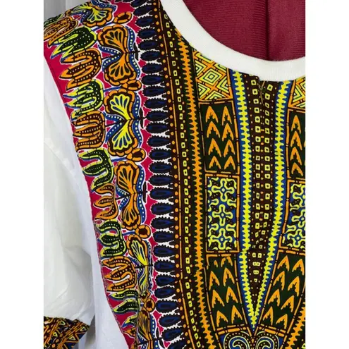 Ronni Nicole Dashiki tshirt orange yellow green