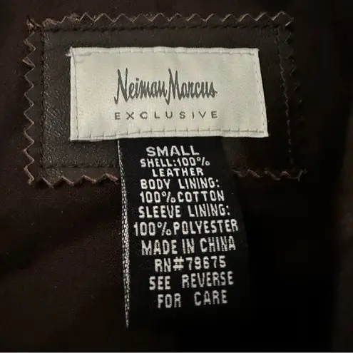 Neiman Marcus  Leather Moto Jacket