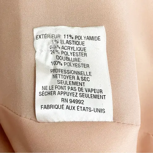 Jonathan Simkhai Cutout Arrow Metallic Rose Fit & Flare Dress Midi Size 4 Formal Pink