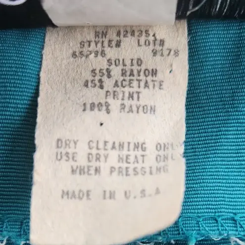 Vintage Sheri Martin Teal Double