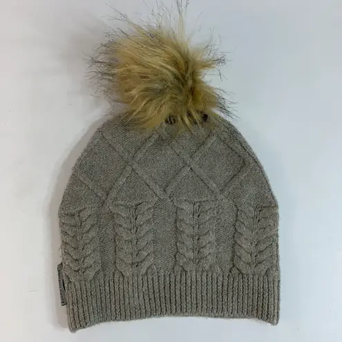 Kathy Ireland Women's Brushed Pom Cable Beanie OS