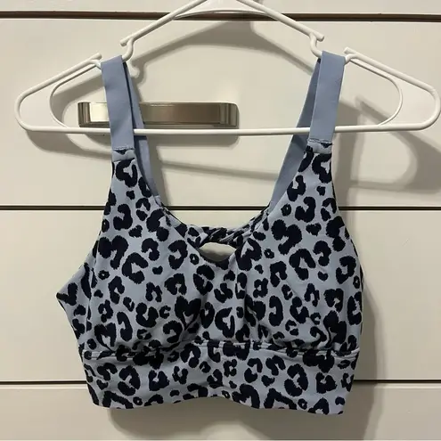 Aerie  Offline Real Me Leopard Blue Bra & Leggings Set