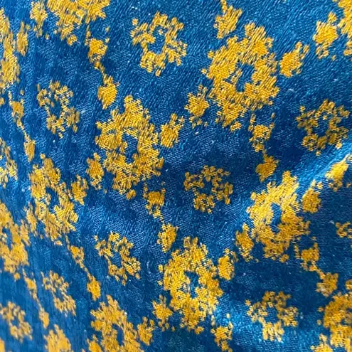 Vintage Skirt Top Set Silk Medium Petite 2 piece Cocktail Party PM 12P 80s 40s Blue